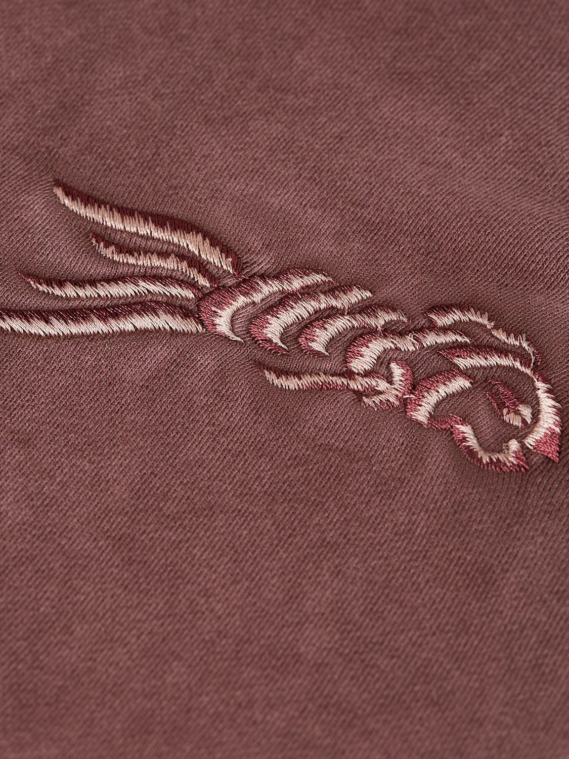 Washed Embroidered Relaxed-Fit Hoodie