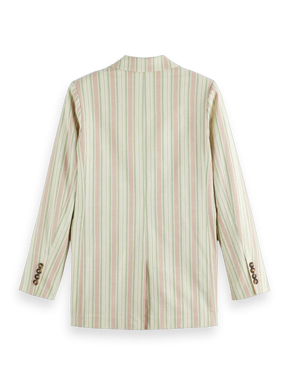 Lurex Cotton-Blend Single Breasted Blazer