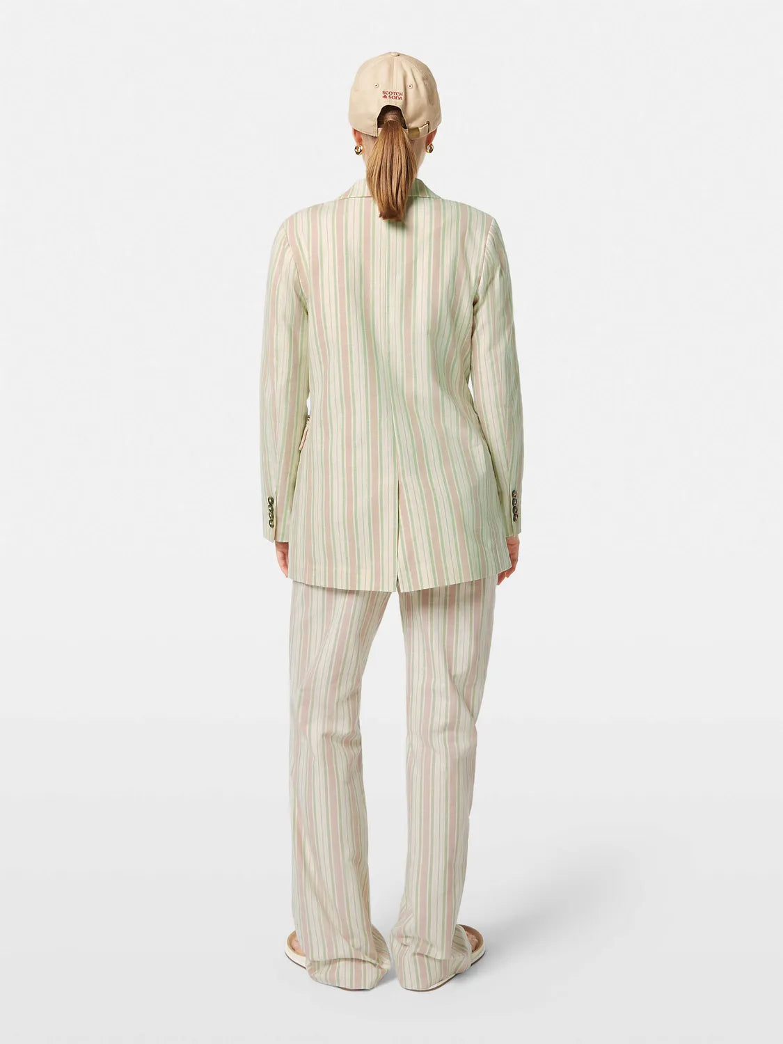 Lurex Cotton-Blend Single Breasted Blazer