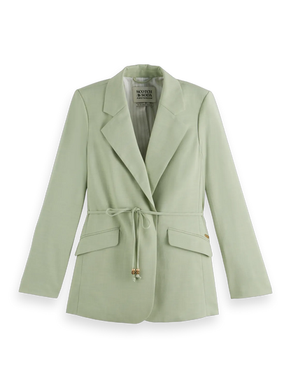 Drapey Belted Blazer