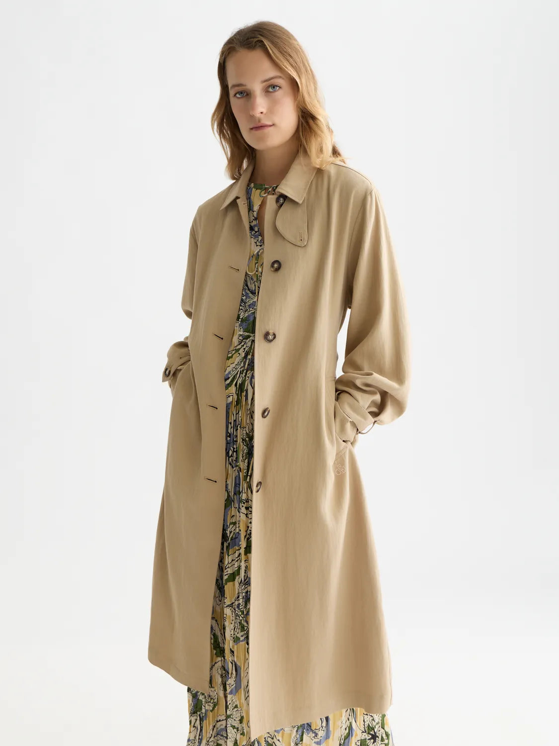 Flowy Trench Coat