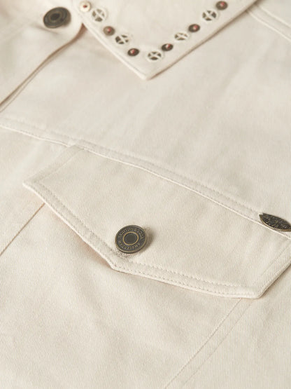 Embellished Cotton Trucker