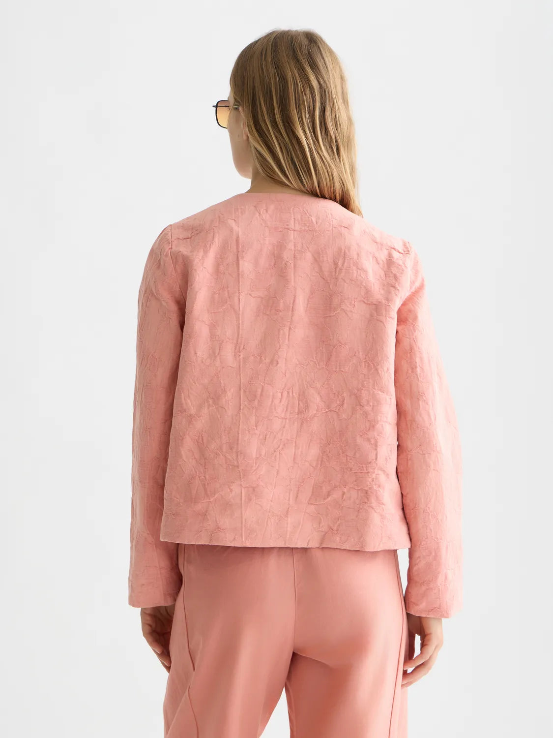 Structured Jacquard Blazer