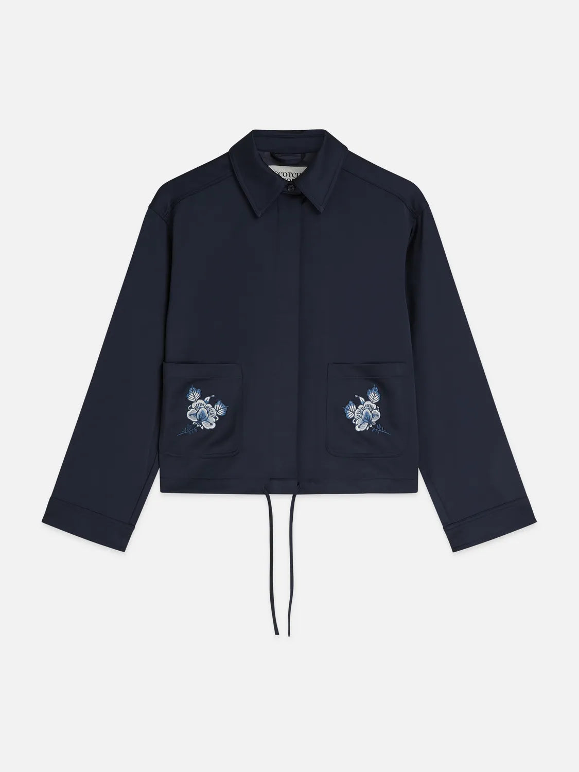 Scotch & Soda x Royal Delft Embroidered Satin Jacket
