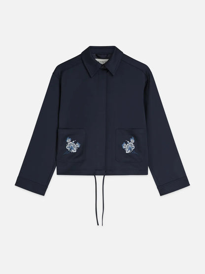 Scotch & Soda x Royal Delft Embroidered Satin Jacket
