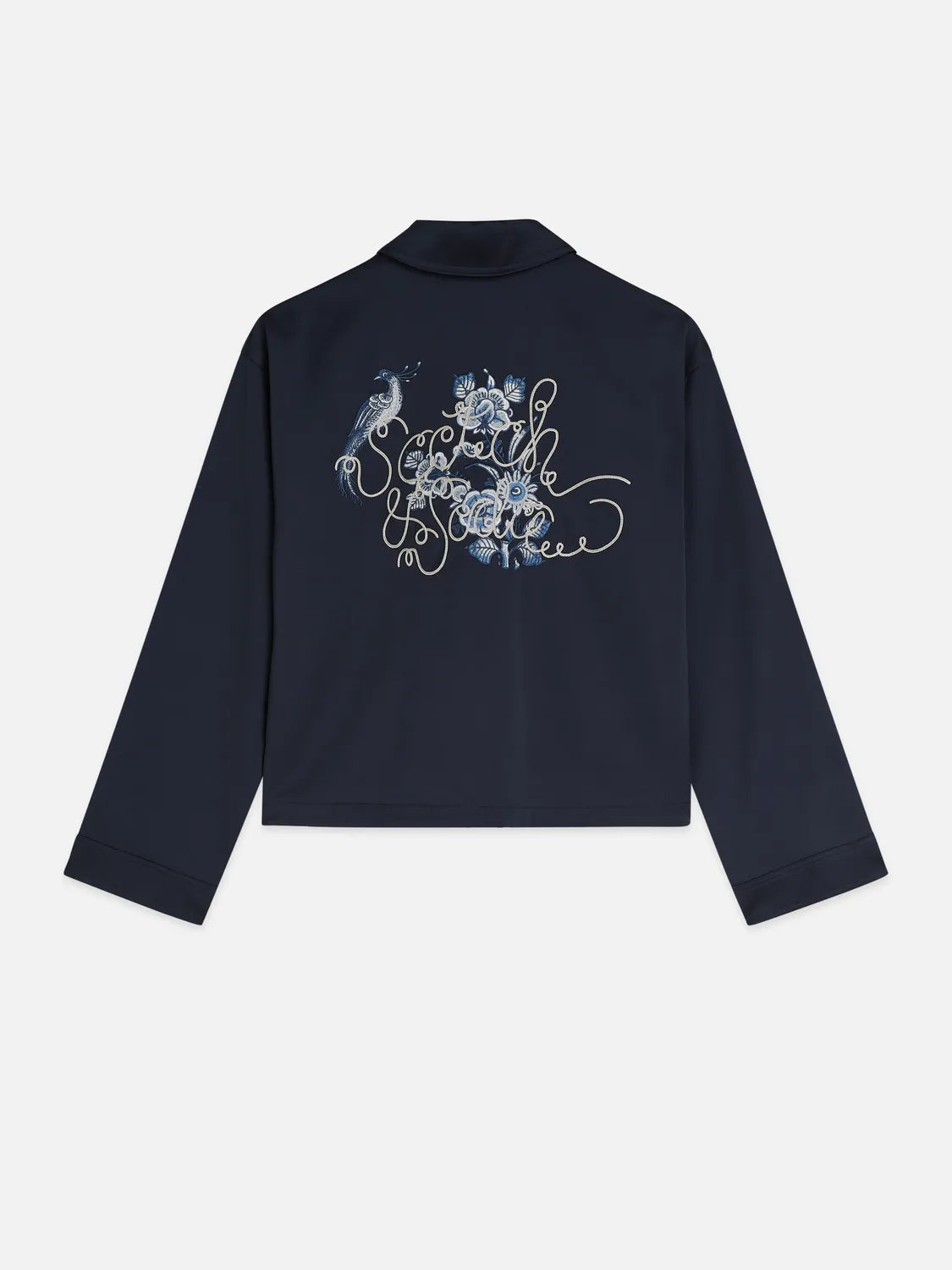 Scotch & Soda x Royal Delft Embroidered Satin Jacket