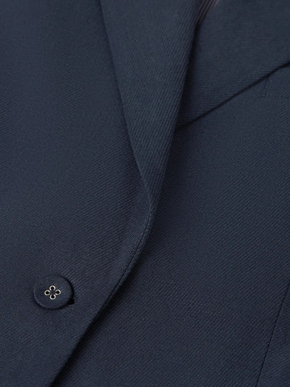 Gabardine Relaxed Single Breasted Blazer