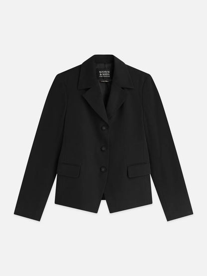 Gabardine Fitted Blazer