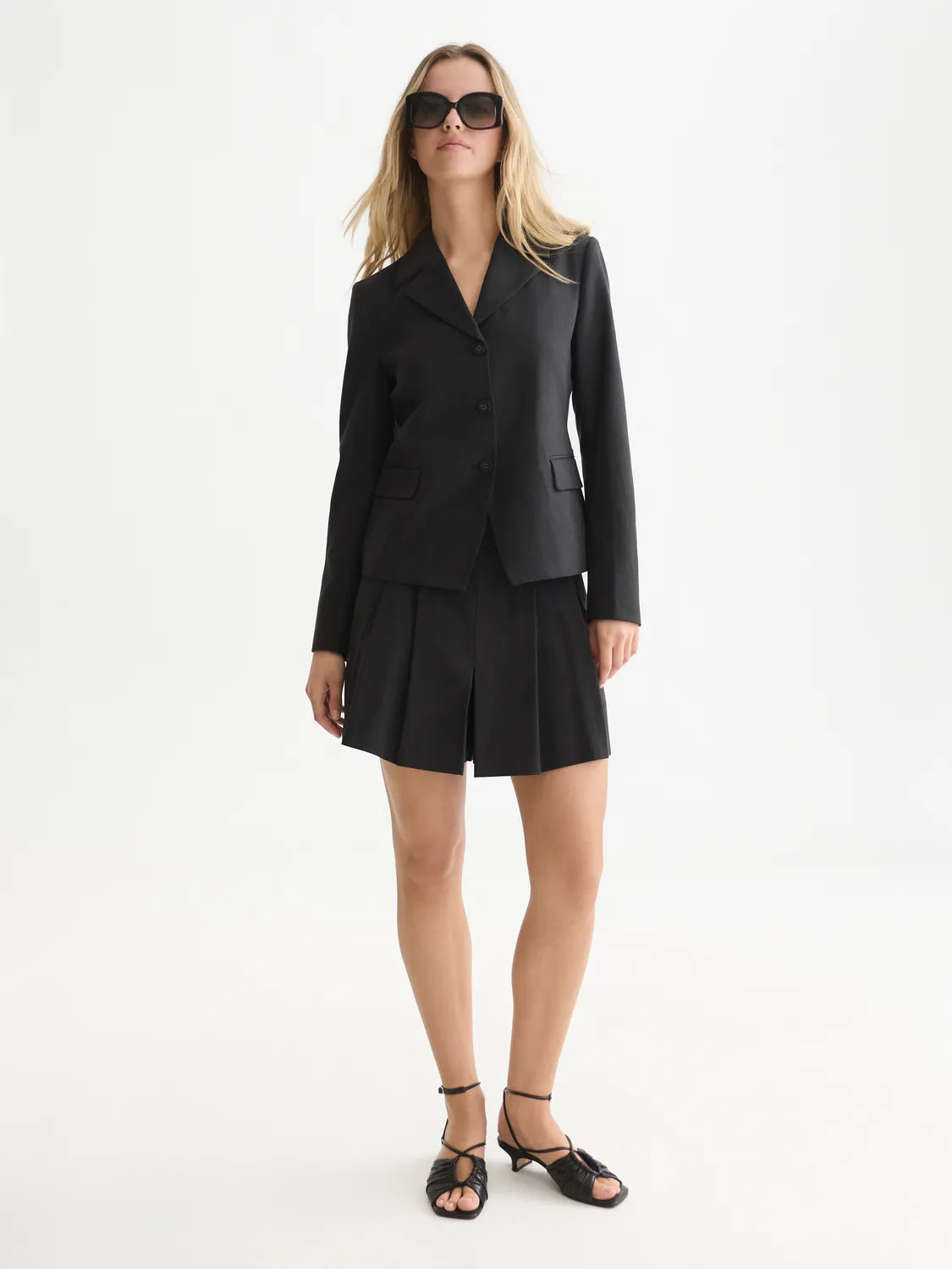 Gabardine Fitted Blazer