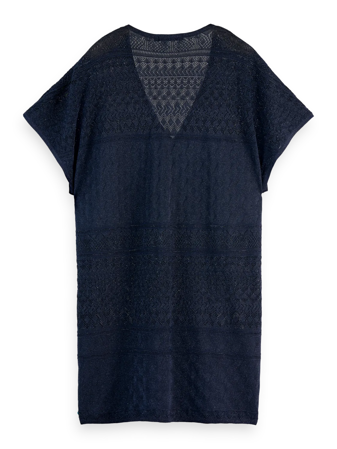 Metallic Pointelle Knit Tunic