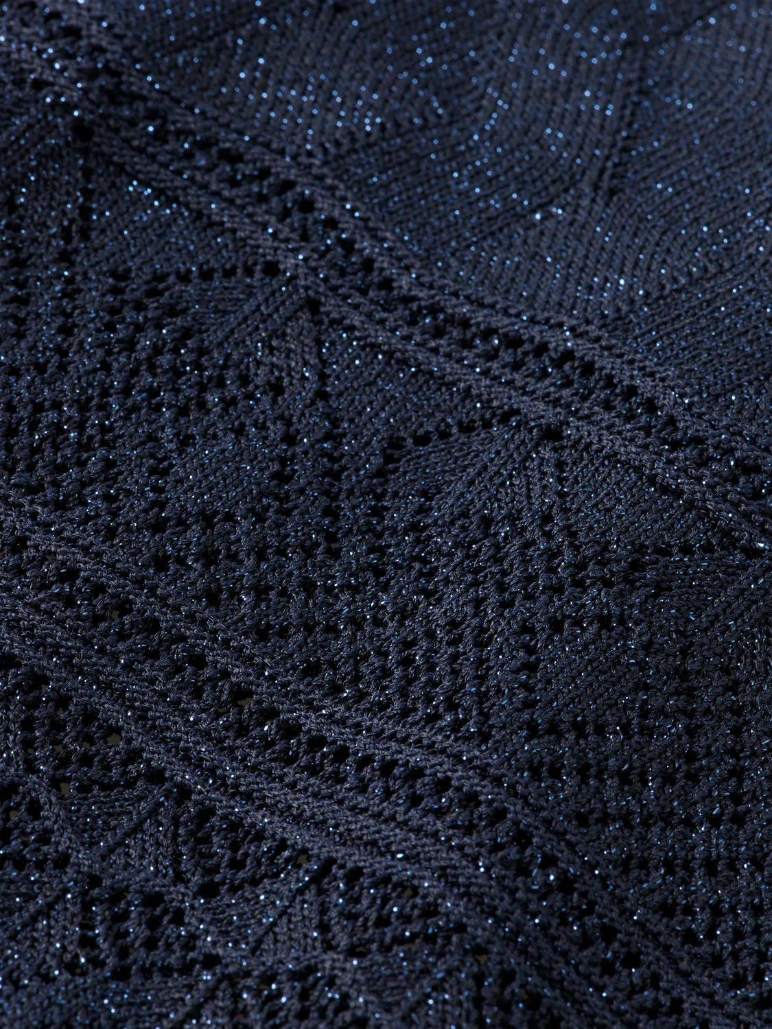 Metallic Pointelle Knit Tunic