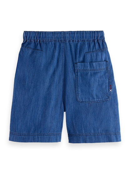 Lightweight Denim Utility Short | Washed Indigo