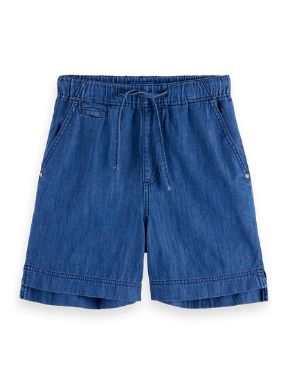 Lightweight Denim Utility Short | Washed Indigo