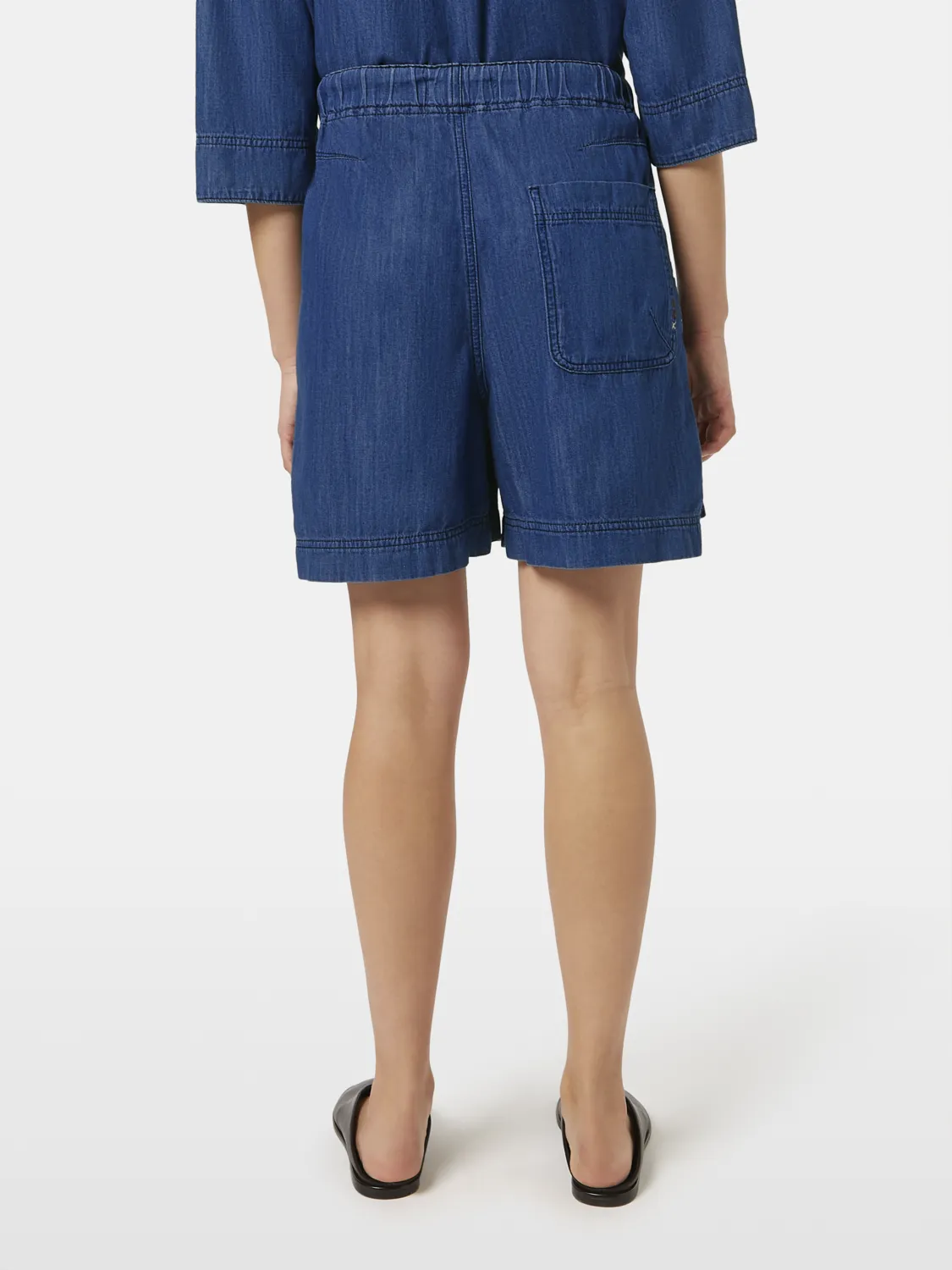 Lightweight Denim Utility Short | Washed Indigo