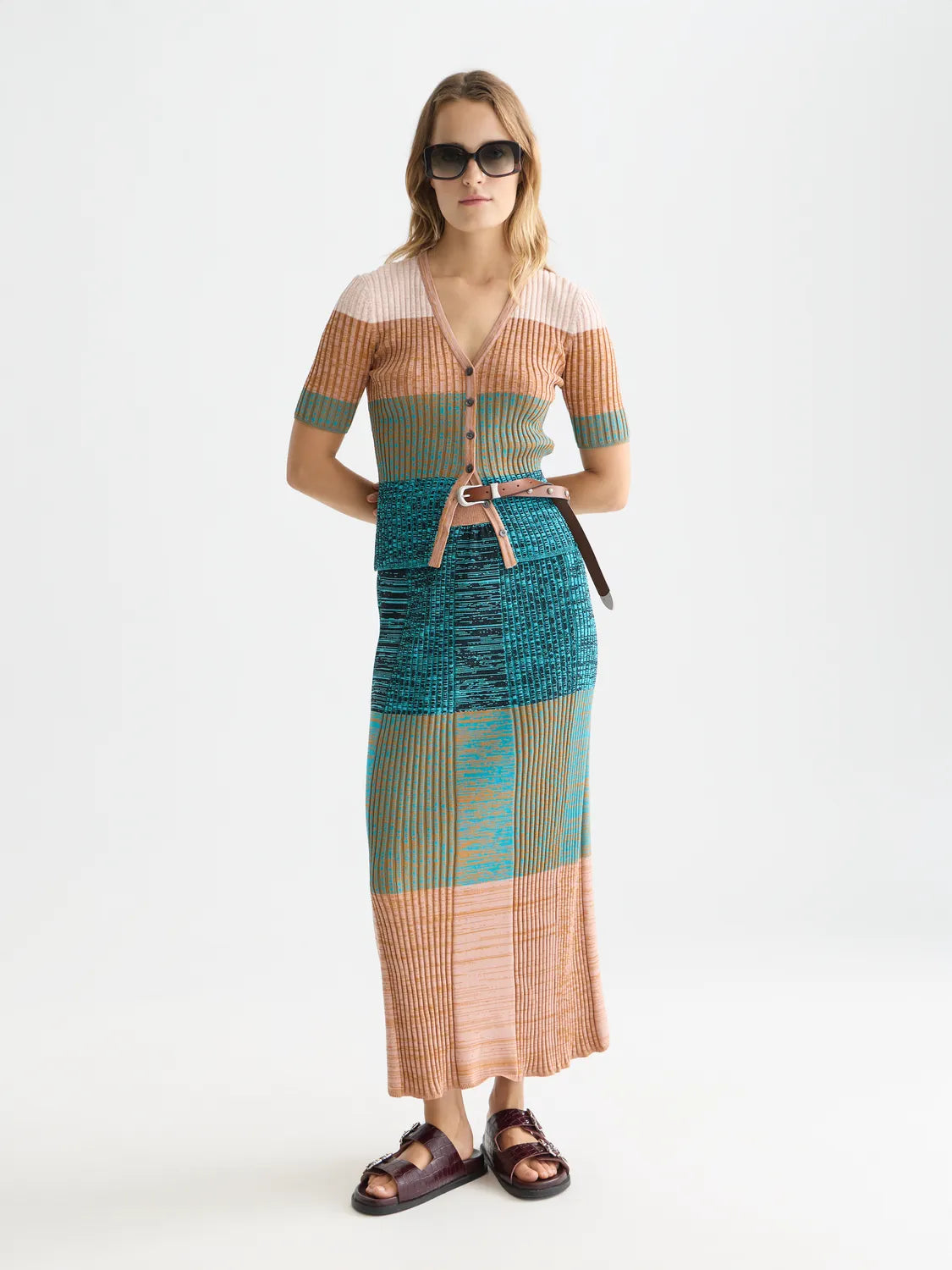 Maxi Ribbed Knitted Skirt