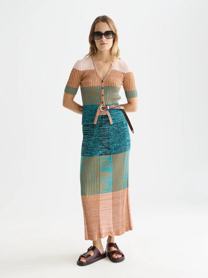 Maxi Ribbed Knitted Skirt
