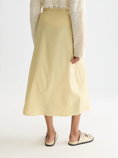 Linen Wrap Skirt