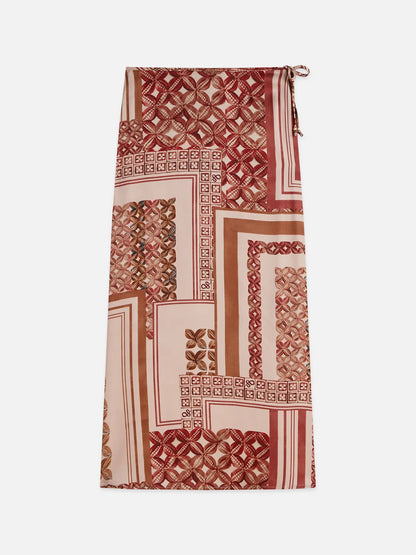 Printed Ankle Length Skirt
