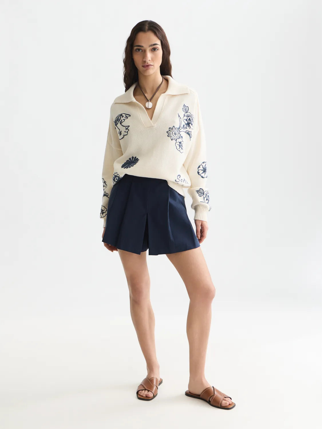 Gabardine Tailored Skort