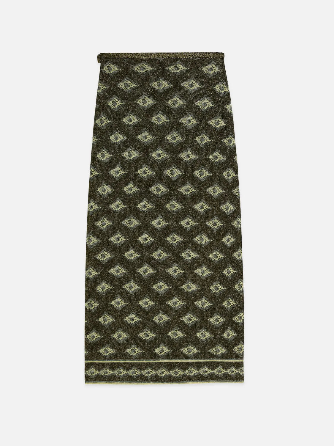 Jacquard Knitted Wrap Skirt