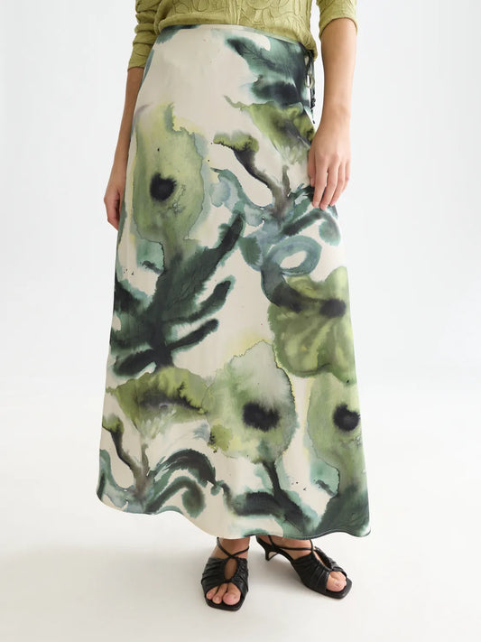 Printed Ankle Length Skirt