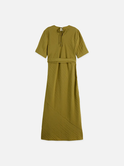 Tie Wrap Midi Dress