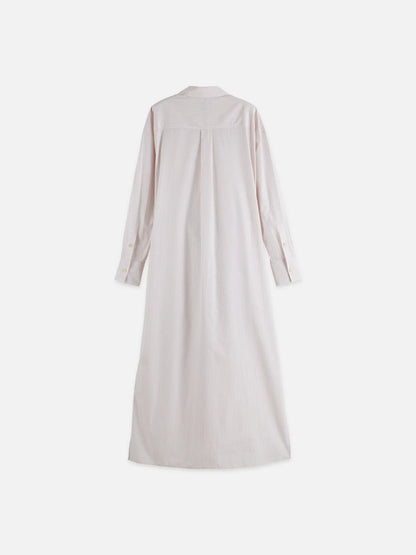 Relaxed-Fit Tie Shirt Dress