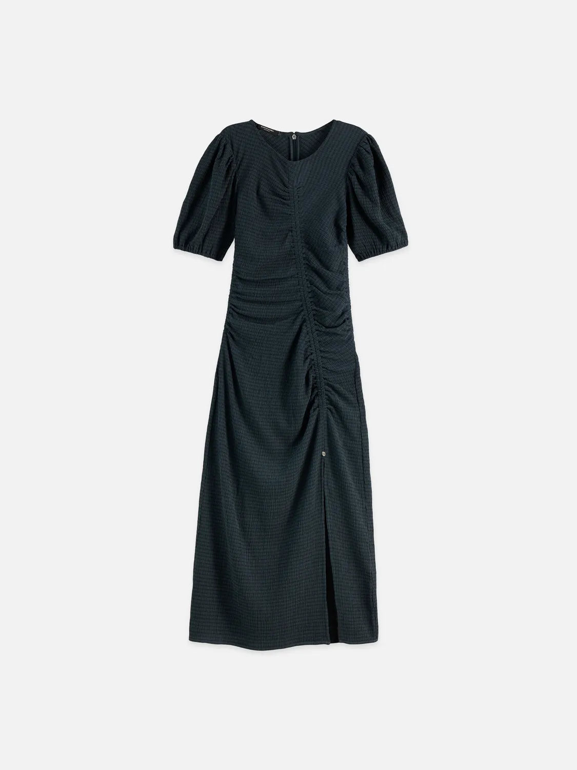 Open Structured Jersey Midi Dress