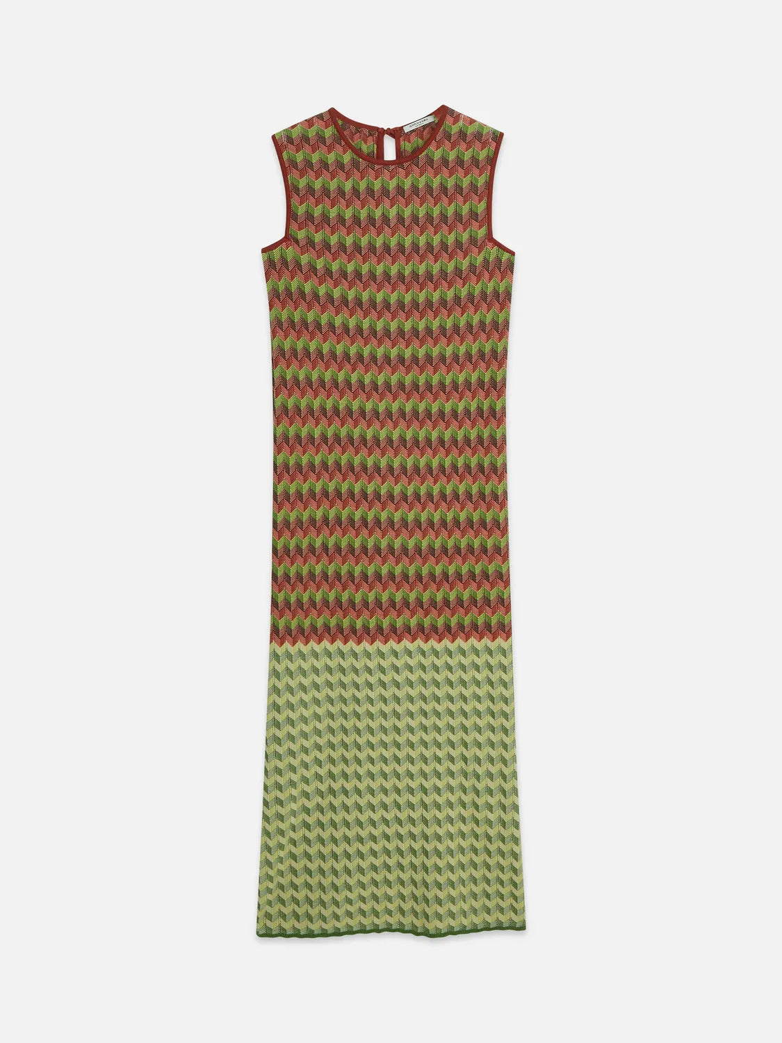 Chevron Knitted Maxi Dress