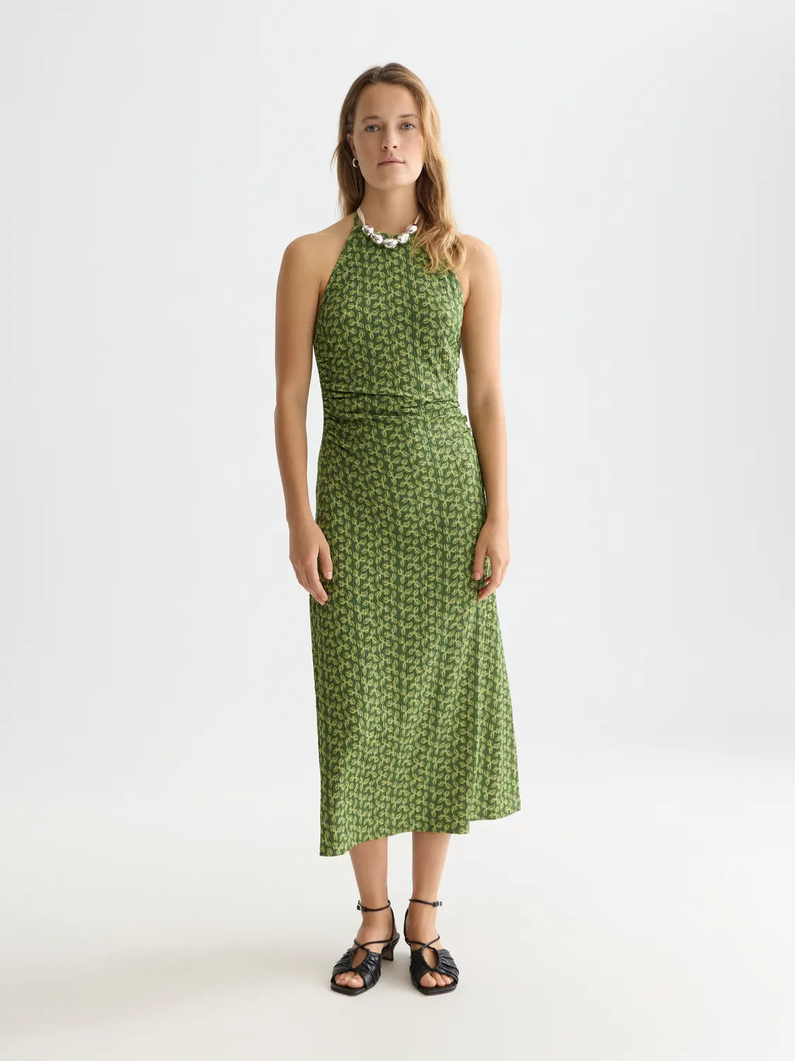 Open Back  Midi Dress