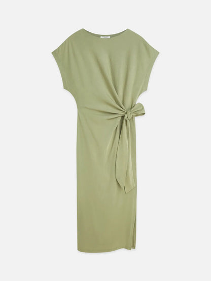 Knotted Relaxed Midi Dress