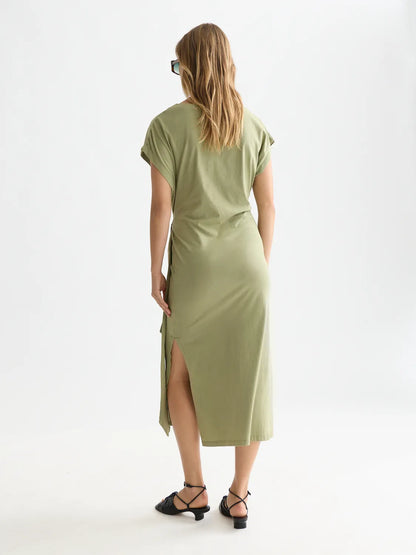 Knotted Relaxed Midi Dress