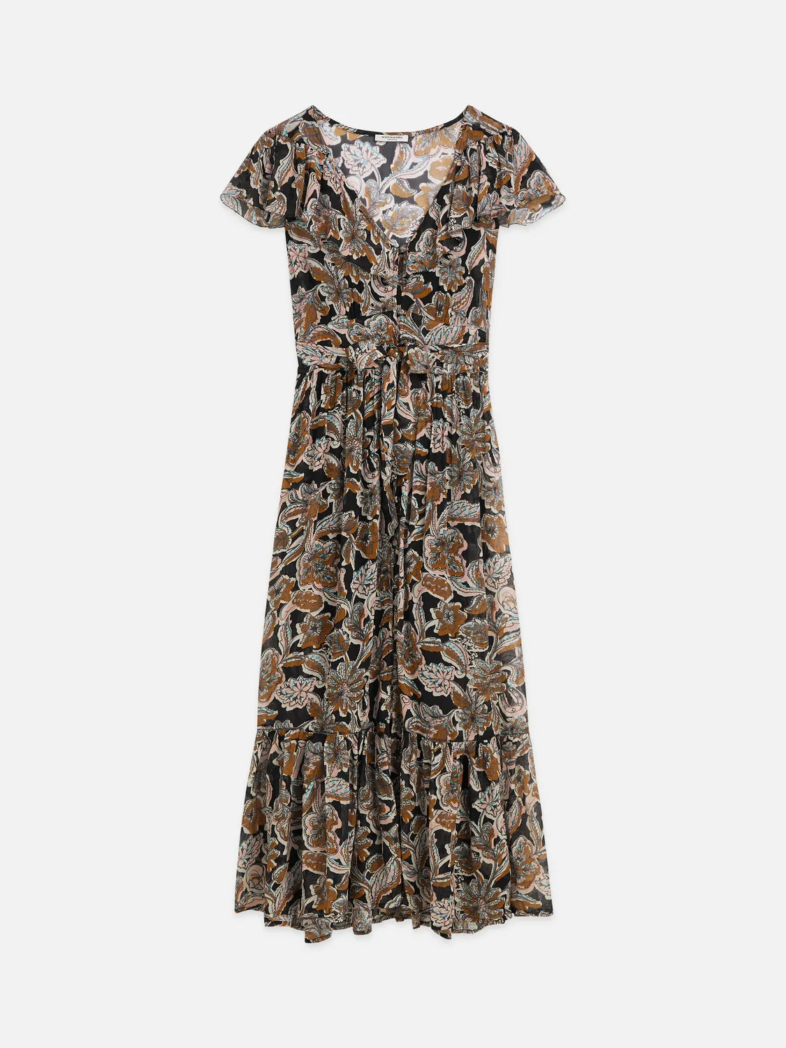 Printed Chiffon Midi Day Dress