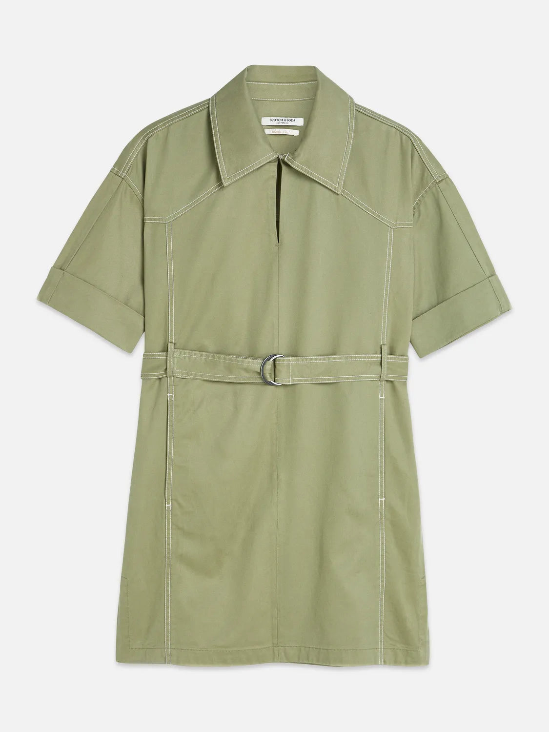 Belted Utility Mini Dress