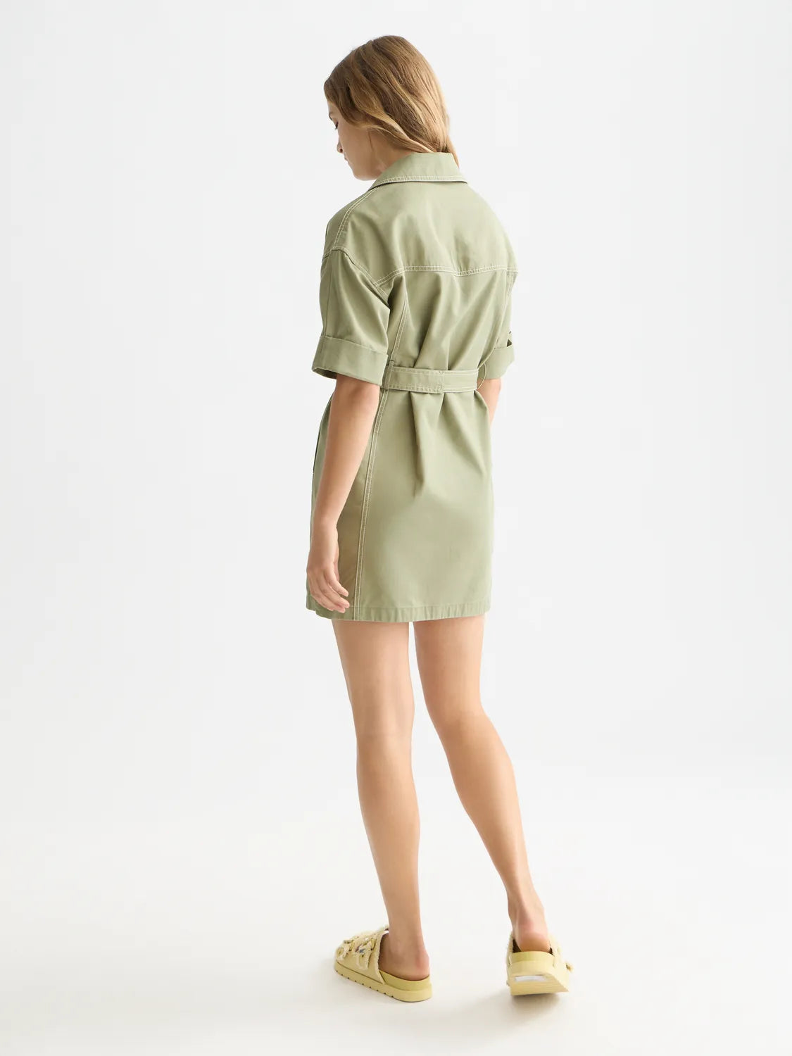 Belted Utility Mini Dress