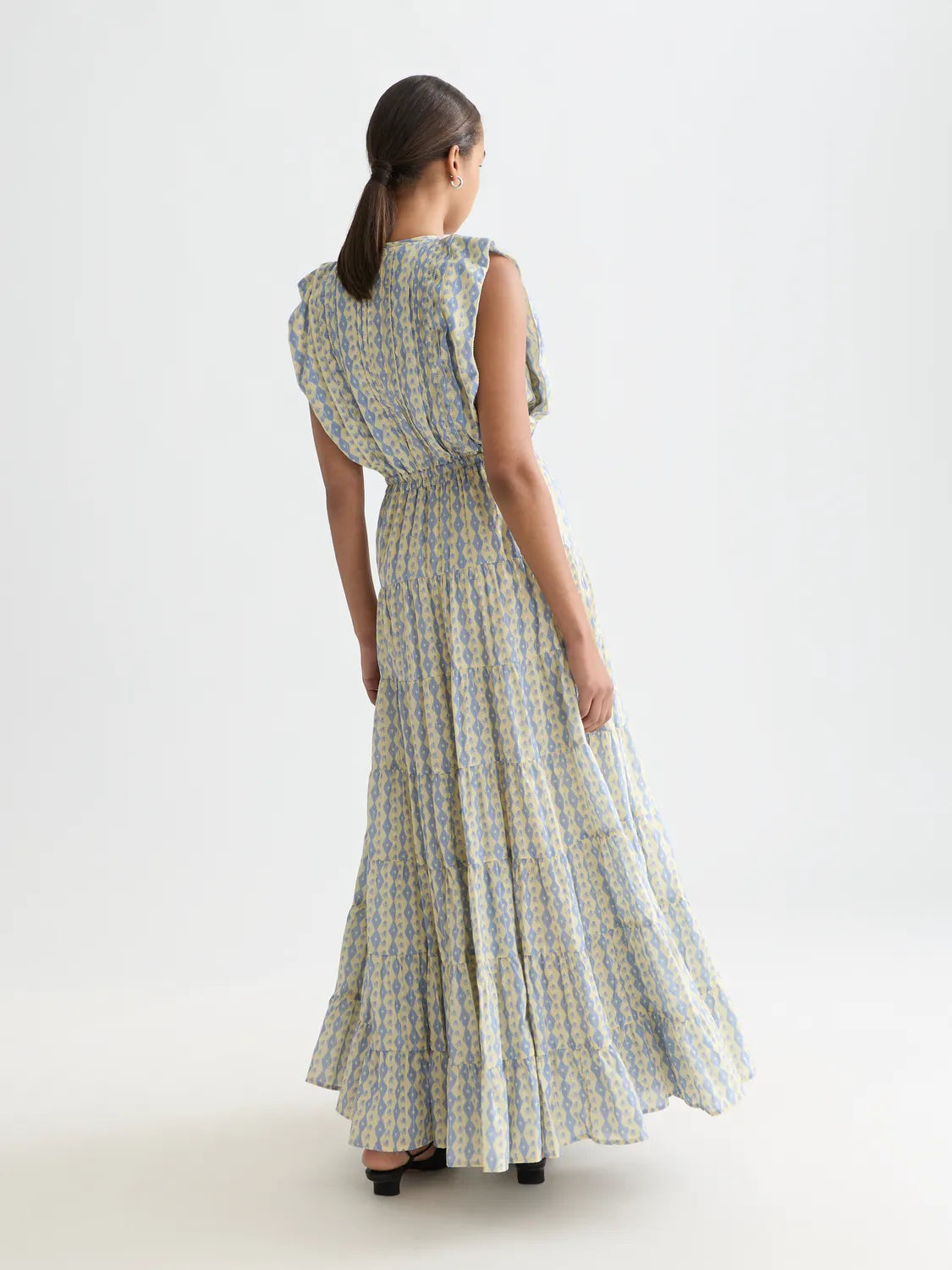 Printed Tiered Maxi Dress