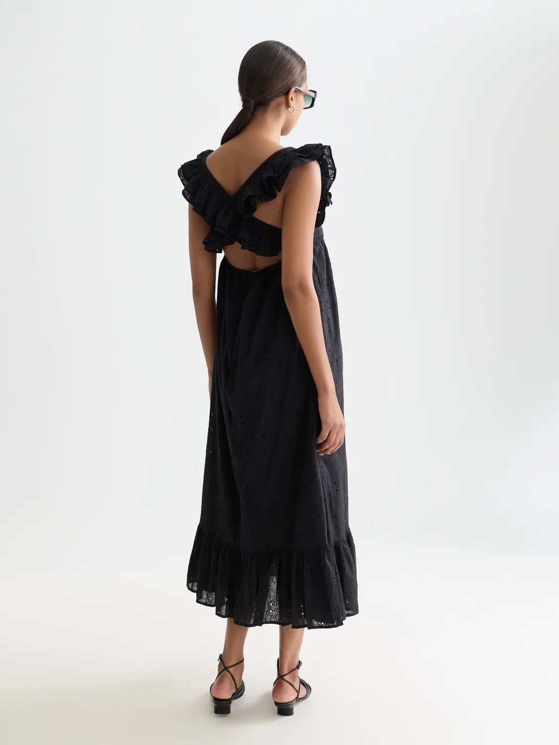 Broderie Anglaise Ankle Length Dress