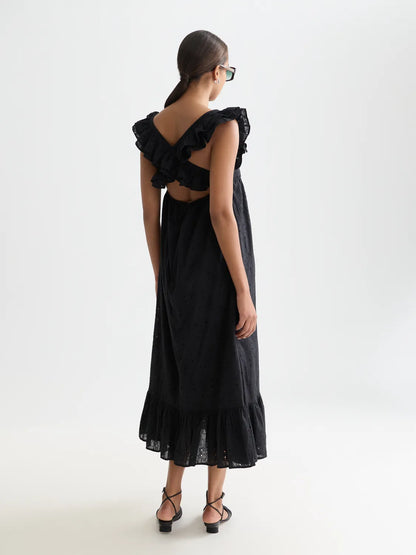 Broderie Anglaise Ankle Length Dress