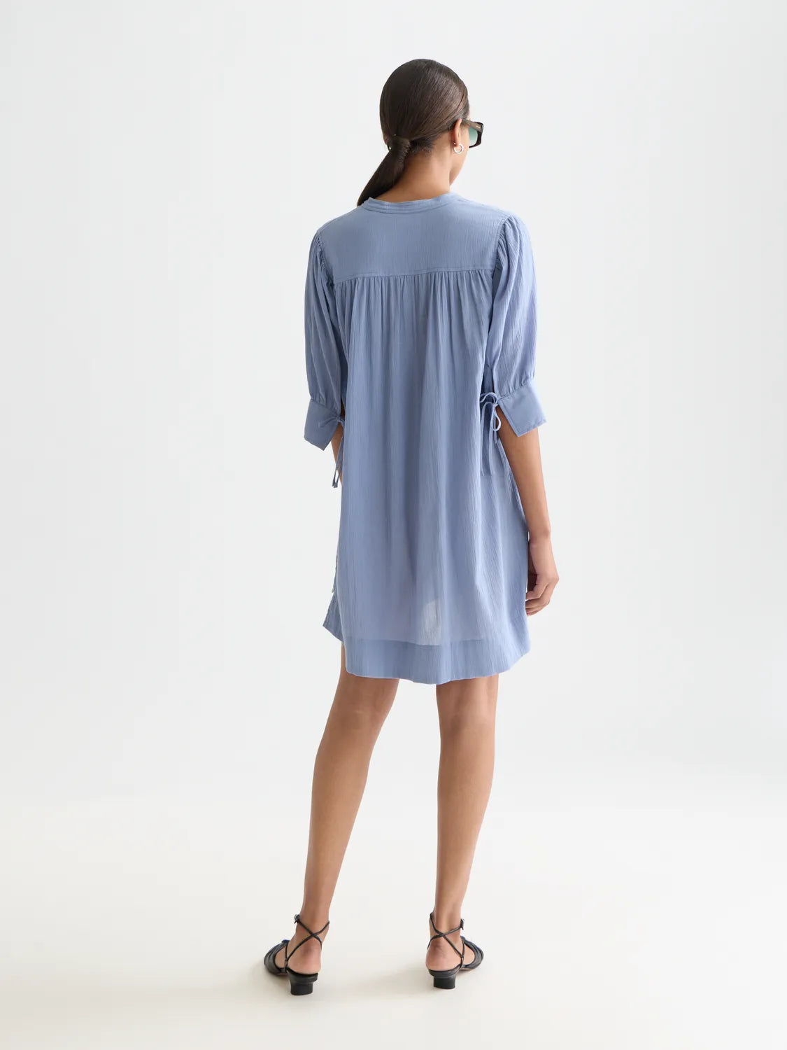 Mini Gathered Sleeve Dress