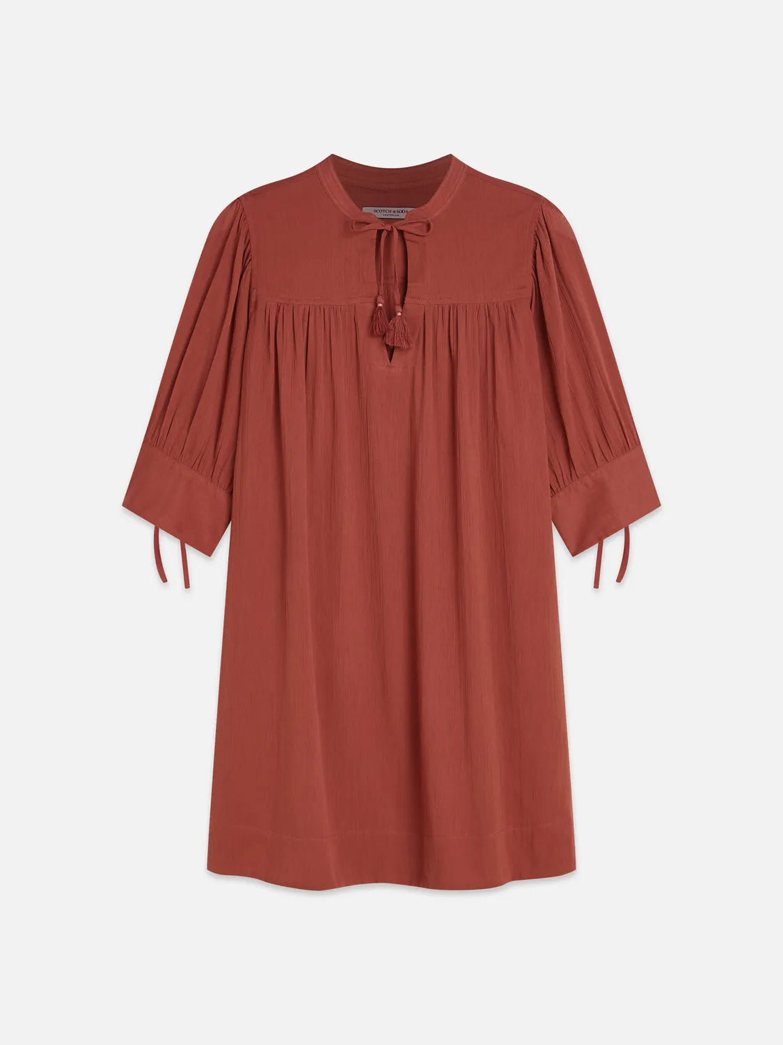 Mini Gathered Sleeve Dress
