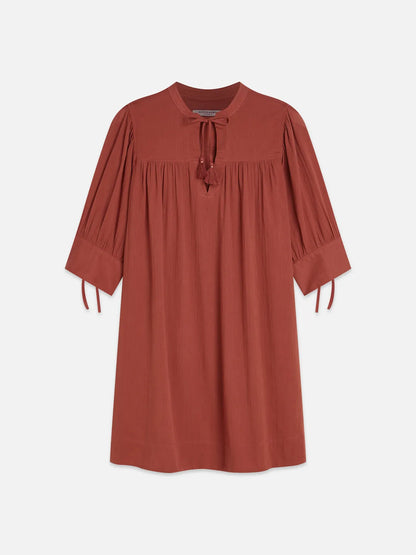 Mini Gathered Sleeve Dress