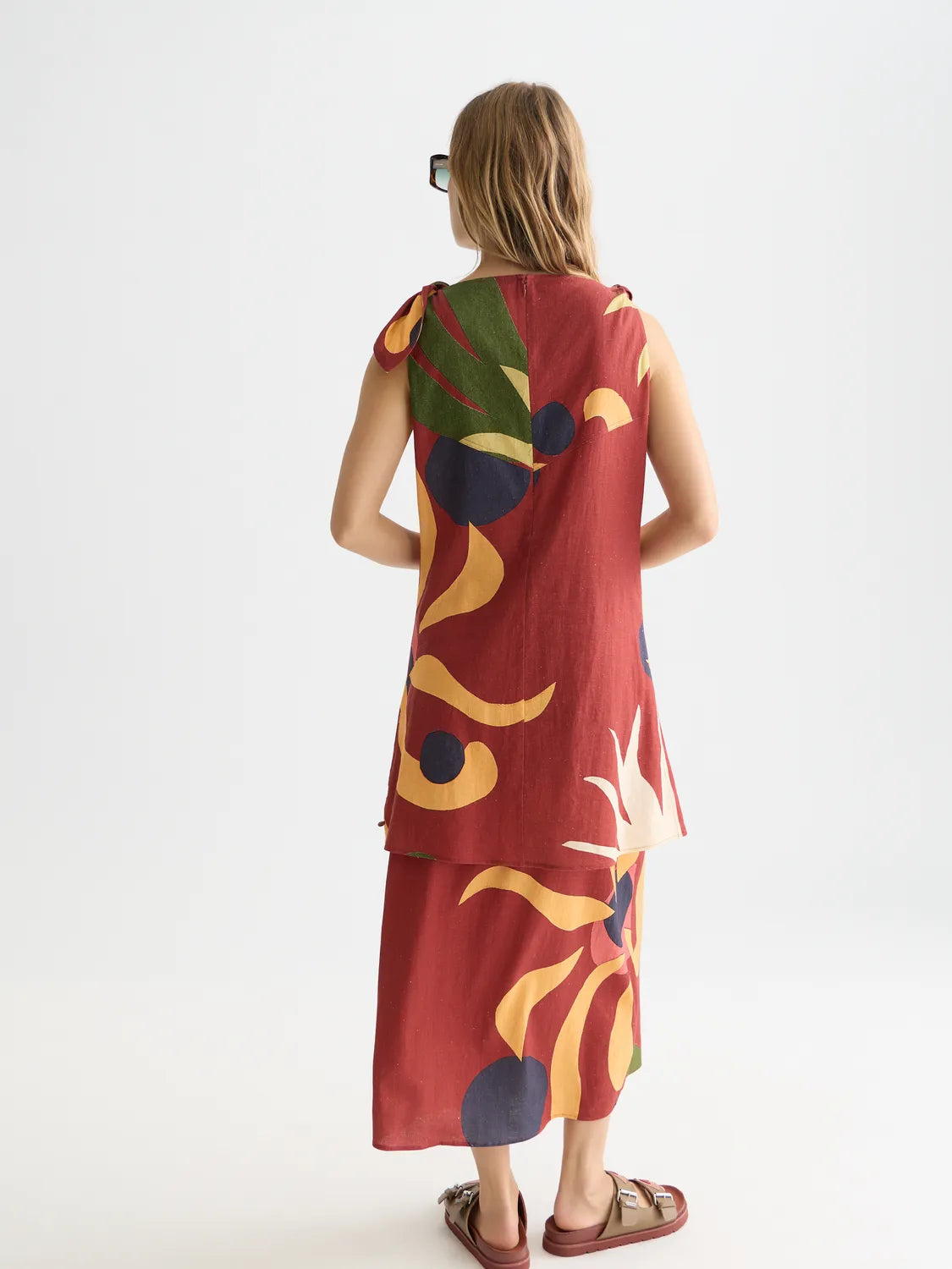 Printed Mini Tie Dress
