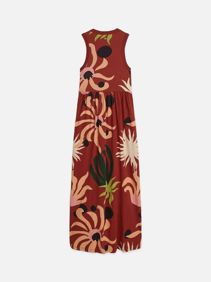 Printed Tank Midi Dress