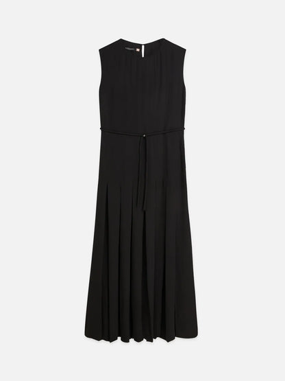 Pleated Ankle Length Dress