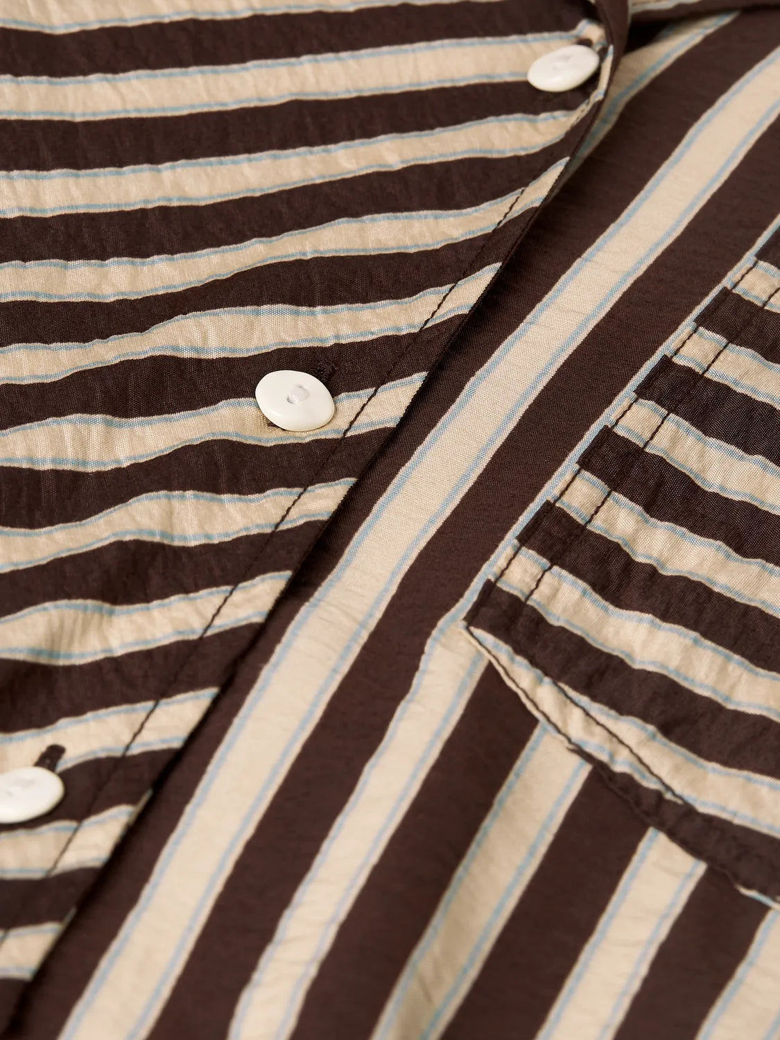 Striped Wrap Ankle Length Dress