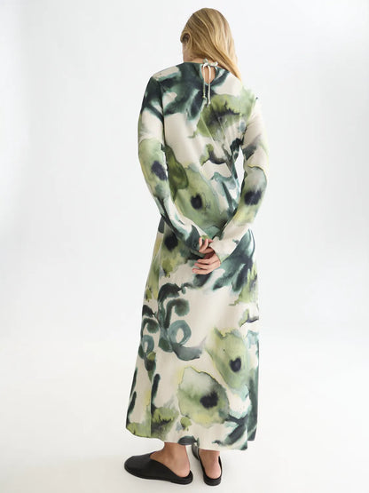 Printed Ankle Length Dress