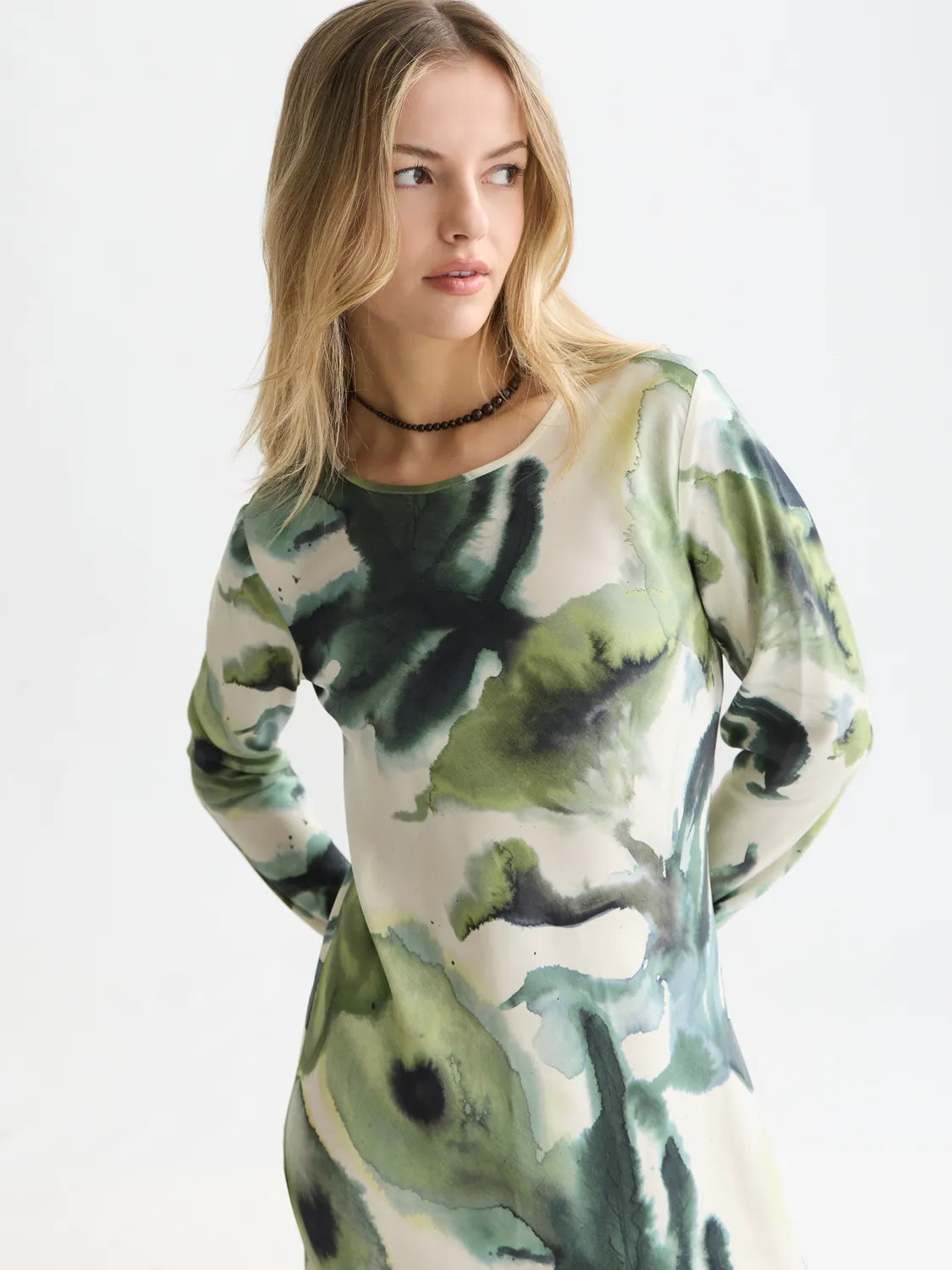 Printed Ankle Length Dress
