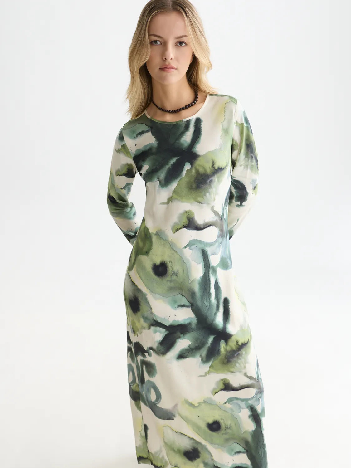 Printed Ankle Length Dress