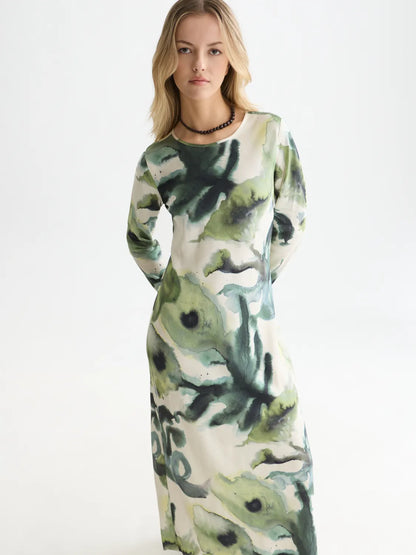 Printed Ankle Length Dress