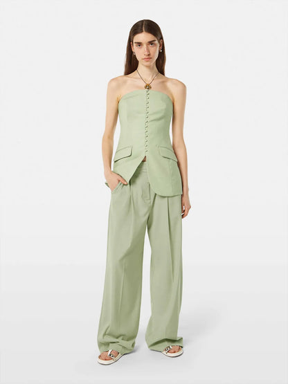 Rose High-Rise Wide-Leg Pant
